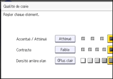 Illustration de l'écran du panneau de commande