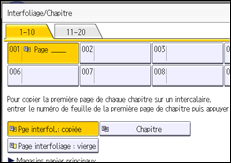 Illustration de l'écran du panneau de commande