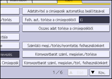 A kezelőpanel ismertetése