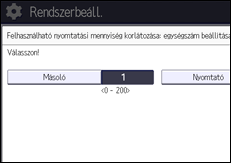A kezelőpanel ismertetése
