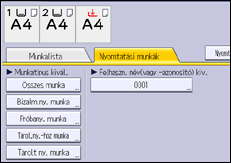 A kezelőpanel ismertetése