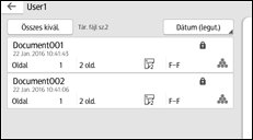 A kezelőpanel ismertetése