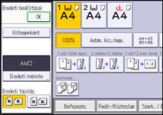 A kezelőpanel ismertetése