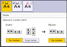 A kezelőpanel ismertetése