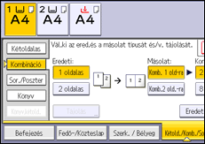 A kezelőpanel ismertetése