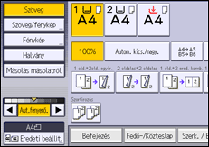 A kezelőpanel ismertetése