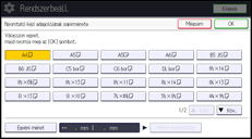 A kezelőpanel ismertetése