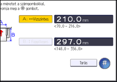 A kezelőpanel ismertetése