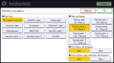 A kezelőpanel ismertetése