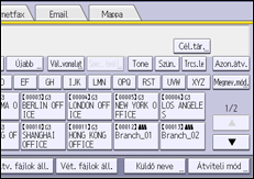 A kezelőpanel ismertetése