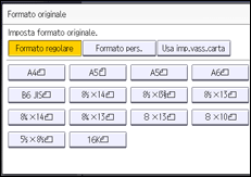 Illustrazione della schermata sul pannello di controllo