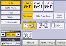 Illustrazione della schermata del pannello di controllo