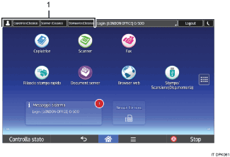 Illustrazione del modo in cui cambiare modalità