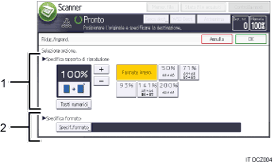 Illustrazione numerata pannello di controllo