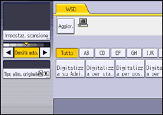Illustrazione della schermata sul pannello di controllo