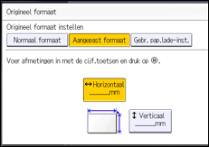 Afbeelding van bedieningspaneel