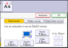 Afbeelding van bedieningspaneel