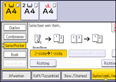 Afbeelding van bedieningspaneel