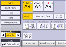 Afbeelding van bedieningspaneel