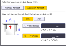 Afbeelding van bedieningspaneel
