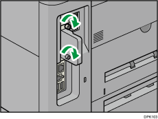 Illustratie achterzijde van het apparaat