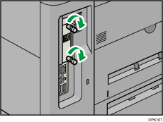 Illustratie achterzijde van het apparaat