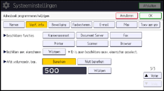 Afbeelding van bedieningspaneel