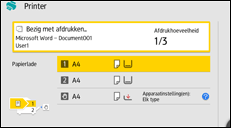 Afbeelding van bedieningspaneel