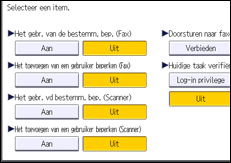 Afbeelding van bedieningspaneel
