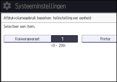 Afbeelding van bedieningspaneel