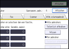Afbeelding van bedieningspaneel
