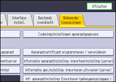 Afbeelding van bedieningspaneel