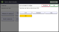 Afbeelding van bedieningspaneel