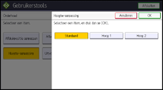 Afbeelding van bedieningspaneel