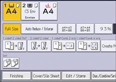 Illustrasjon av betjeningspanelet