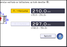 Illustrasjon av betjeningspanelet