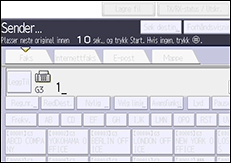 Illustrasjon av betjeningspanelet
