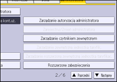 Ilustracja ekranu panela operacyjnego