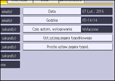 Ilustracja ekranu panela operacyjnego