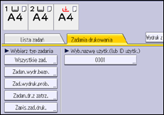 Ilustracja ekranu panela operacyjnego