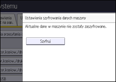 Ilustracja ekranu panela operacyjnego