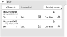 Ilustracja ekranu panela operacyjnego