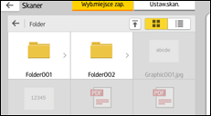 Ilustracja ekranu panela operacyjnego
