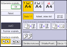 Ilustracja ekranu panela operacyjnego