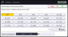 Ilustracja ekranu panela operacyjnego