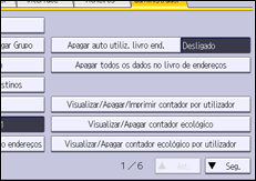 Ilustração do ecrã do painel de operação