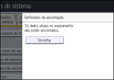 Ilustração do ecrã do painel de operação