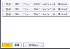 Ilustração do ecrã do painel de operação