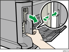 Ilustração da retaguarda do equipamento