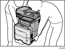 Ilustração do levantamento do equipamento